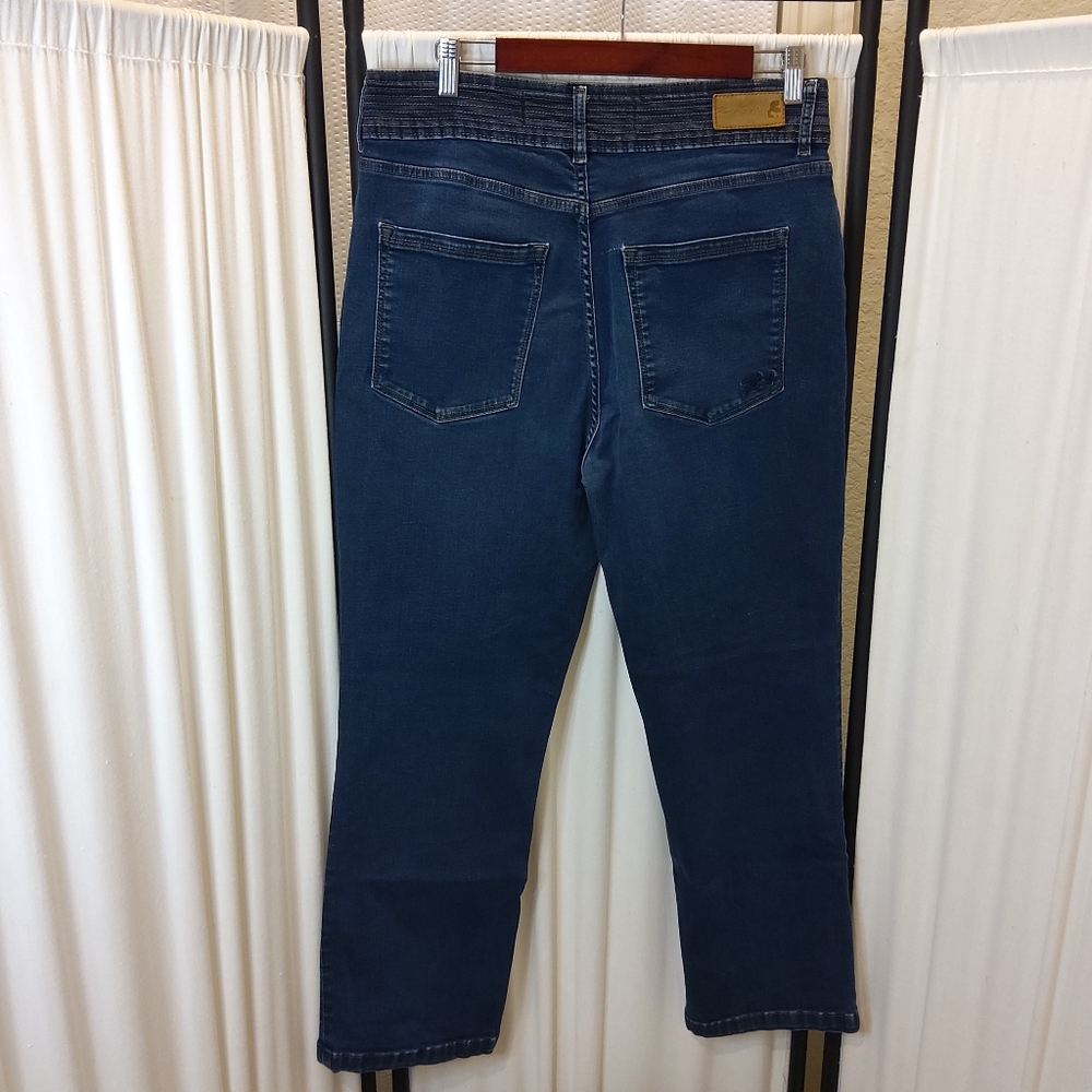 Karl‎ Lagerfeld Women's Jeans, Contrast Stich Indigo Stretch Size14 - Picture 2 of 6